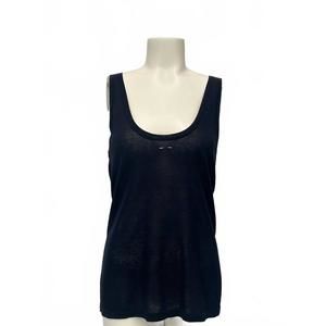 NEW BARBARA BUI women's knit tank top in navy